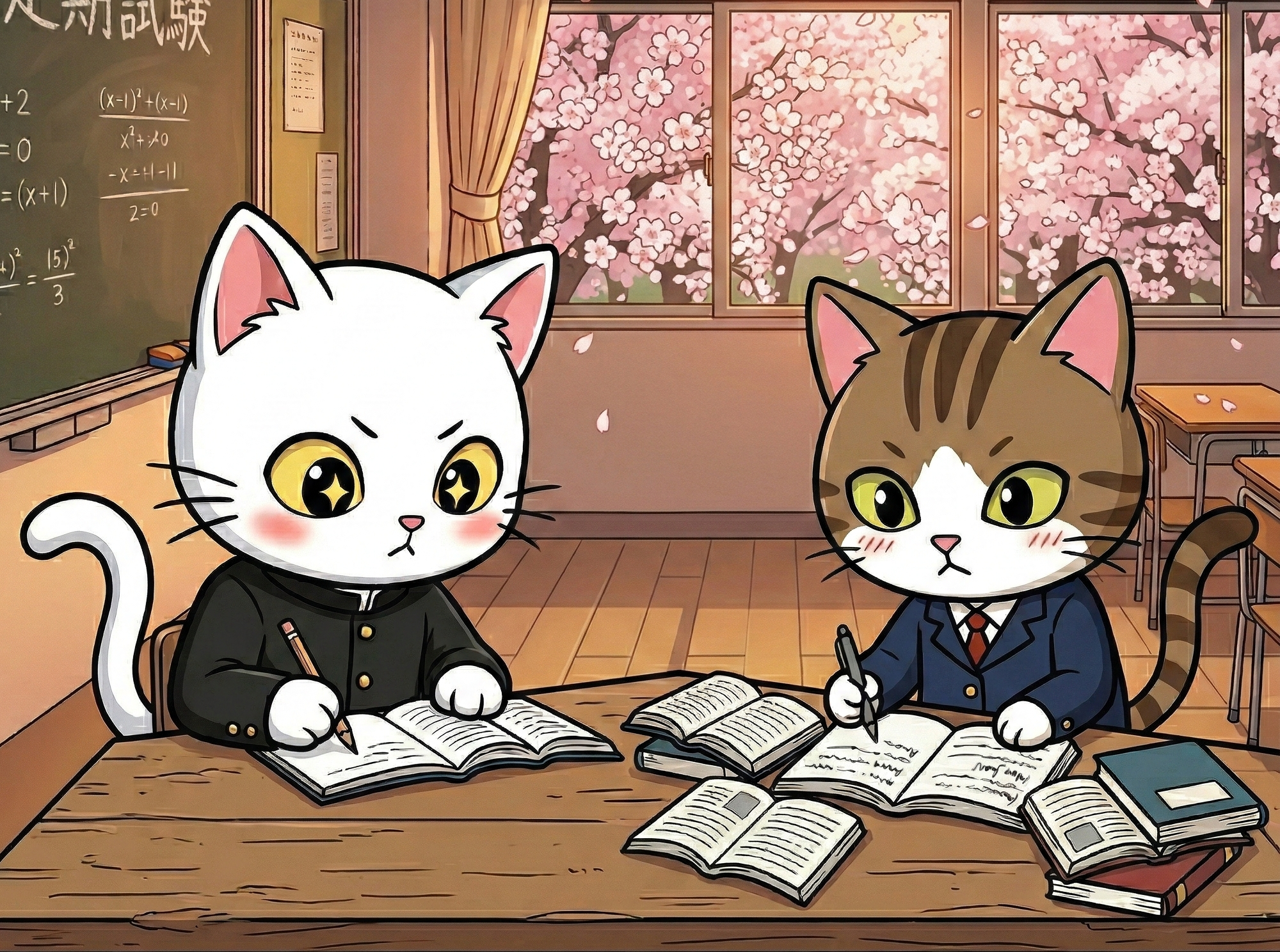 頑張る生徒たち